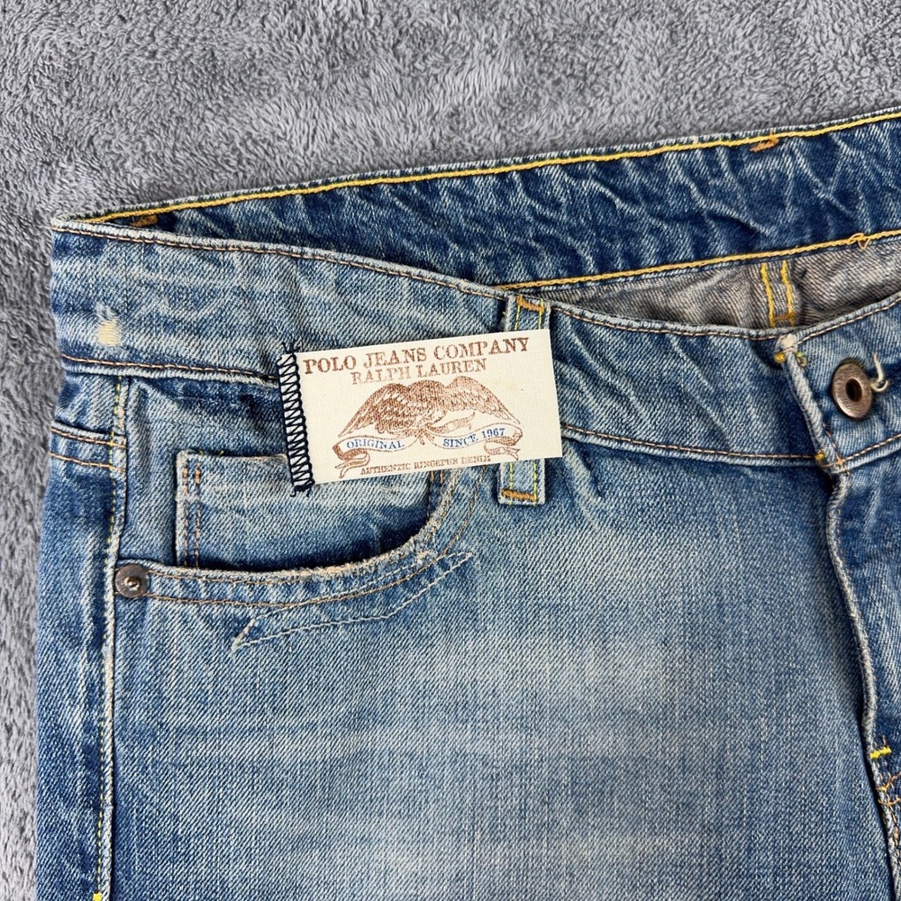 Polo Jeans Co Ralph Lauren Whitney Jeans Womens 10 Blue Straight Leg Medium Wash - Picture 2 of 14